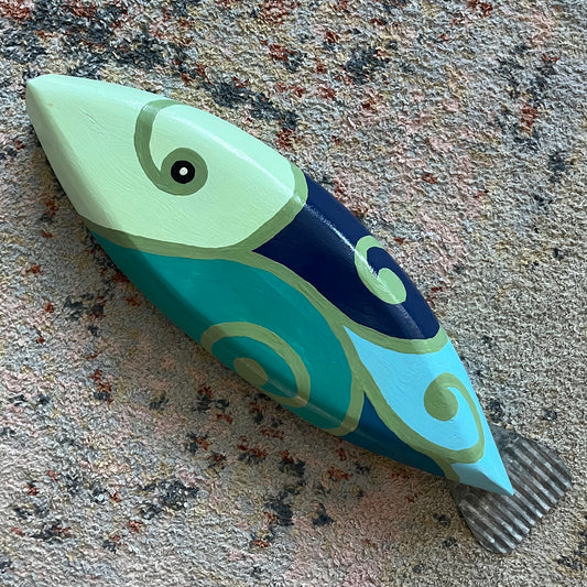 Swirly Blue Fish