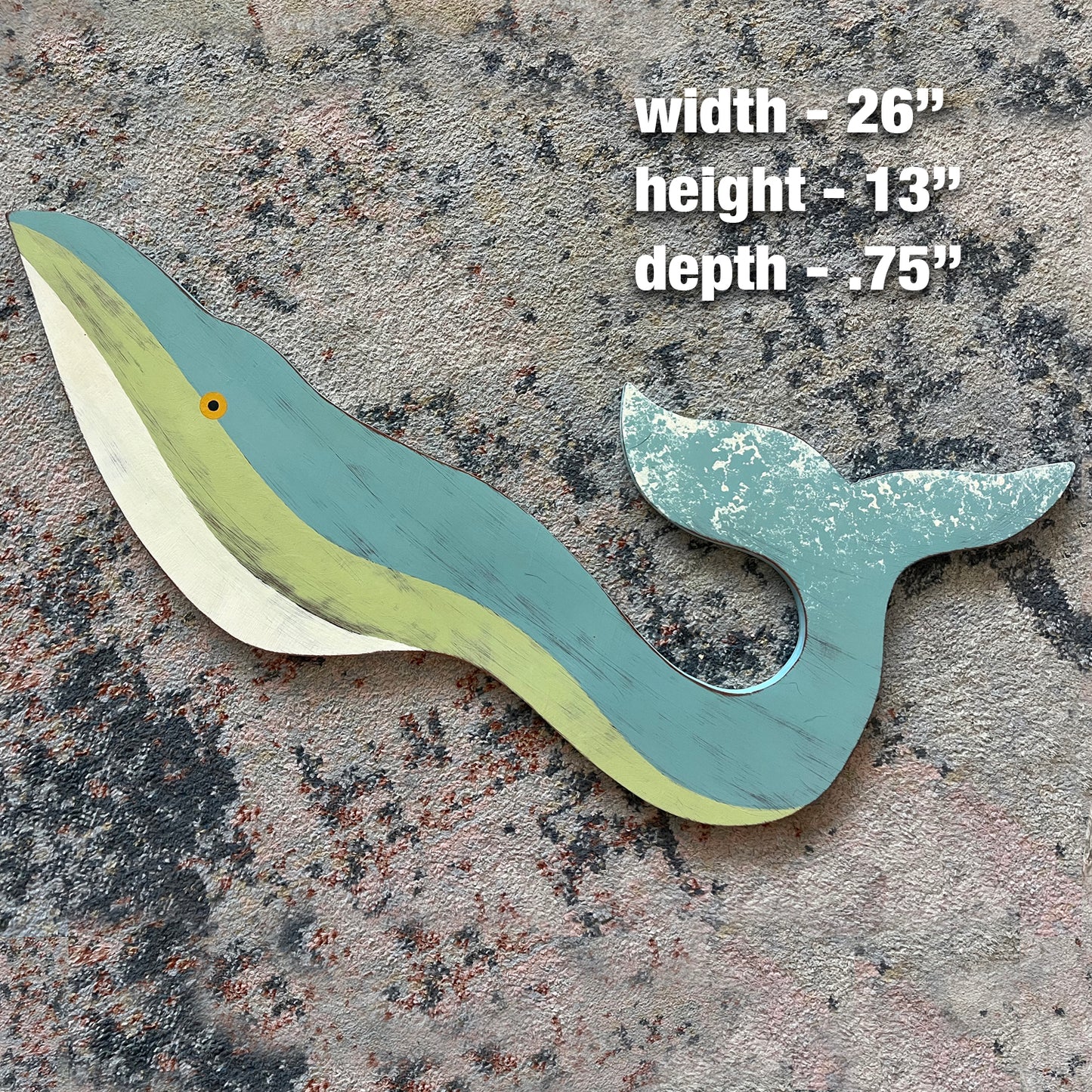 Medium Pastel Whale