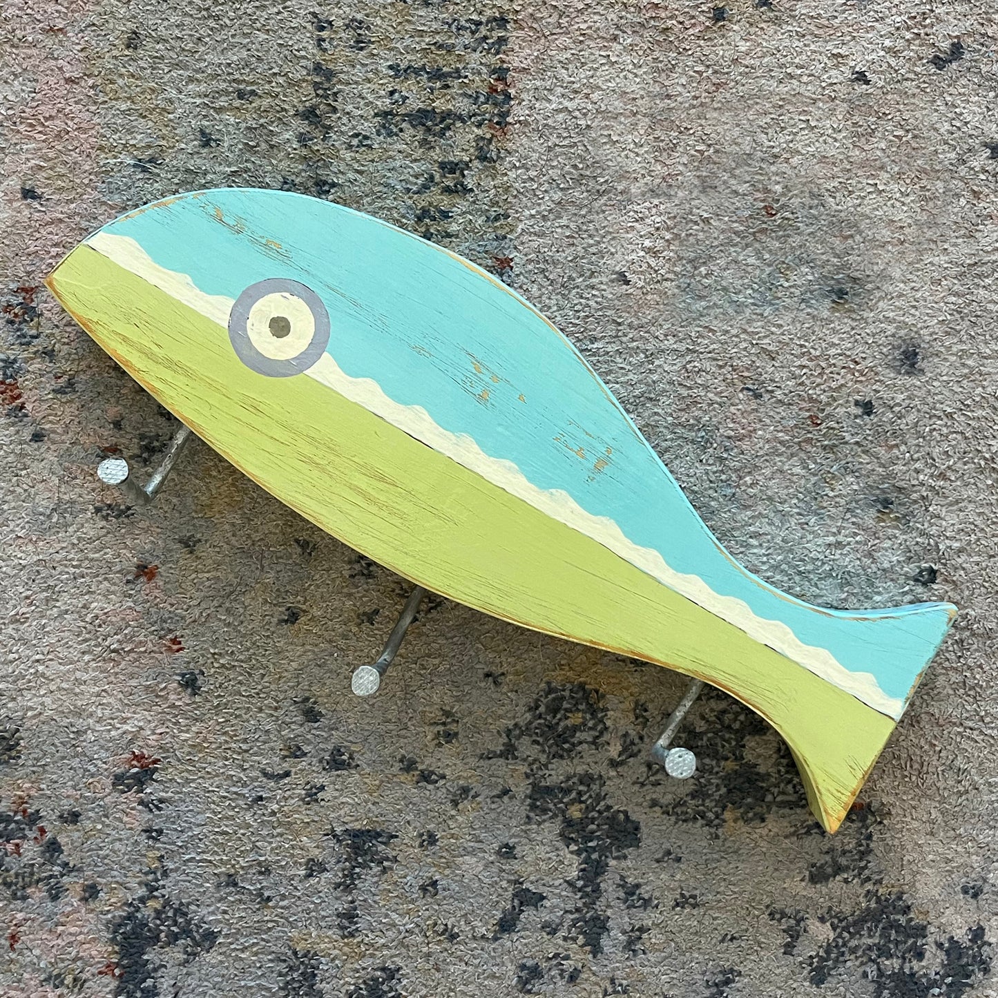 Small Blue-Green Towel Holder