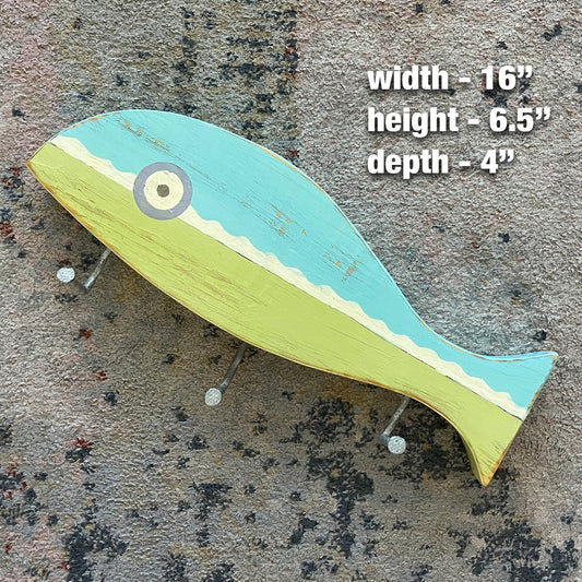 Small Blue-Green Towel Holder